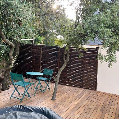 Studio Independant - Terrasse Et Piscine En Ete Restinclieres Exterior foto